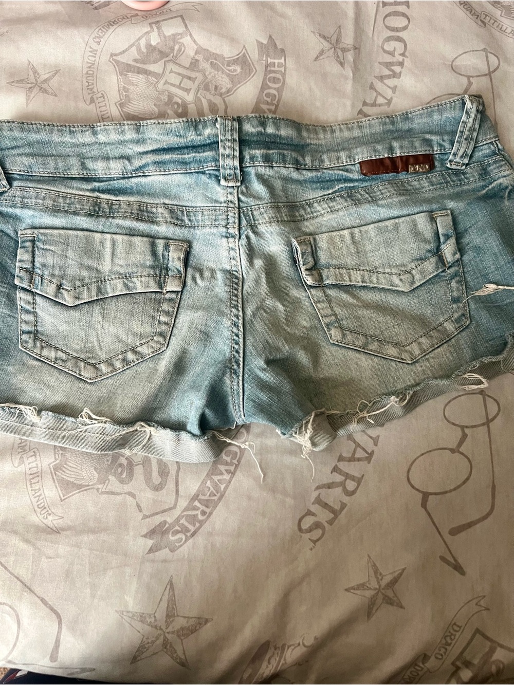 Light Wash Denim Women's Shorts - Picture 2 of 2